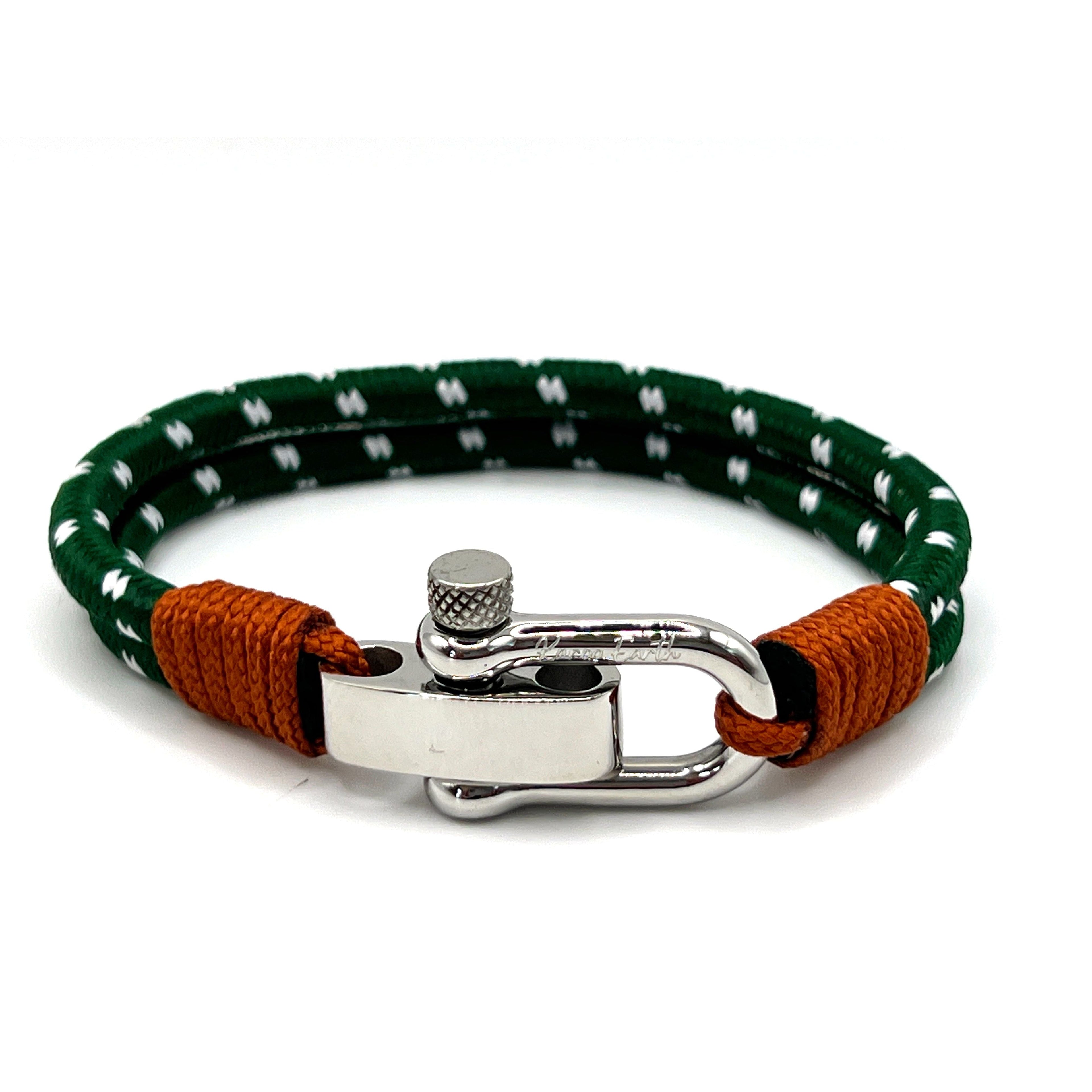 Sea Green Double Rope Shackle Bracelet - Karoo Earth