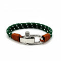 Sea Green Double Rope Shackle Bracelet - Karoo Earth