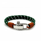 Sea Green Double Rope Shackle Bracelet - Karoo Earth