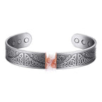 Silver Electroplated Tree of Life Pure Copper Bracelet - Karoo Earth