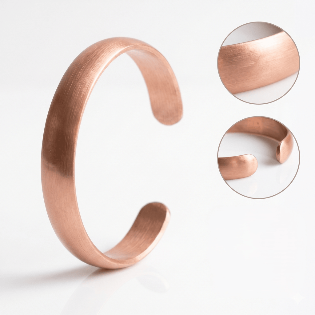 Solid Non Magnetic Pure Copper Bracelet - Karoo Earth