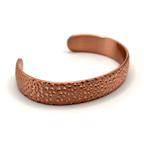 Solid Rustic Hammered Non Magnetic Pure Copper Bracelet - Karoo Earth