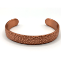 Solid Rustic Hammered Non Magnetic Pure Copper Bracelet - Karoo Earth