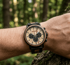 The African Zebrawood & Ebony Chronograph Wooden Watch - Karoo Earth