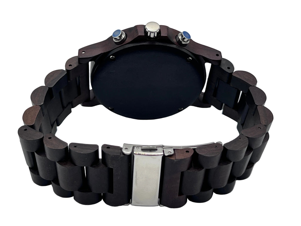 The Black Sandalwood Karoo Earth Chronograph Wooden Watch - Karoo Earth