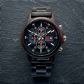 The Black Sandalwood Karoo Earth Chronograph Wooden Watch - Karoo Earth