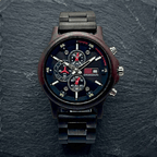 The Black Sandalwood Karoo Earth Chronograph Wooden Watch - Karoo Earth
