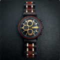 The Bloodwood and Gold Karoo Earth Chronograph Wooden Watch - Karoo Earth