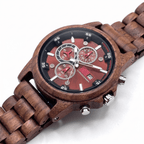 The Crimson Walnut Karoo Earth Chronograph Wooden Watch - Karoo Earth