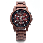 The Crimson Walnut Karoo Earth Chronograph Wooden Watch - Karoo Earth