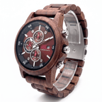The Crimson Walnut Karoo Earth Chronograph Wooden Watch - Karoo Earth