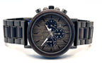 The Ebony and Gun Metal Steel Karoo Earth Chronograph Wooden Watch - Karoo Earth
