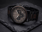 The Ebony and Steel Karoo Earth Chronograph Wooden Watch - Karoo Earth