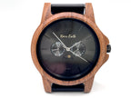 The Ebony & Walnut Moon Phase Karoo Earth Chronograph Wooden Watch - Karoo Earth