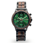 The Emerald Karoo Chronograph Wooden Watch - Karoo Earth