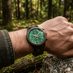 The Emerald Karoo Chronograph Wooden Watch - Karoo Earth