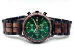 The Emerald Karoo Chronograph Wooden Watch - Karoo Earth