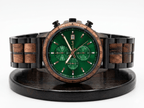 The Emerald Karoo Chronograph Wooden Watch - Karoo Earth