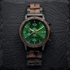 The Emerald Karoo Chronograph Wooden Watch - Karoo Earth