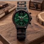 The Emerald Karoo Chronograph Wooden Watch - Karoo Earth
