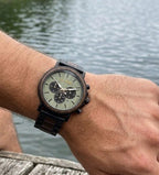 The Green Sandalwood Karoo Earth Chronograph Quartz Wooden Watch - Karoo Earth