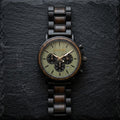 The Green Sandalwood Karoo Earth Chronograph Quartz Wooden Watch - Karoo Earth