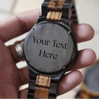 The Men's Ebony Walnut Strap Karoo Earth Wooden Watch - Karoo Earth