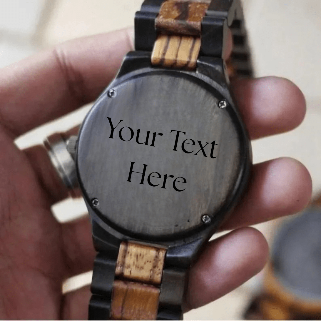 The Men's Ebony Walnut Strap Karoo Earth Wooden Watch - Karoo Earth