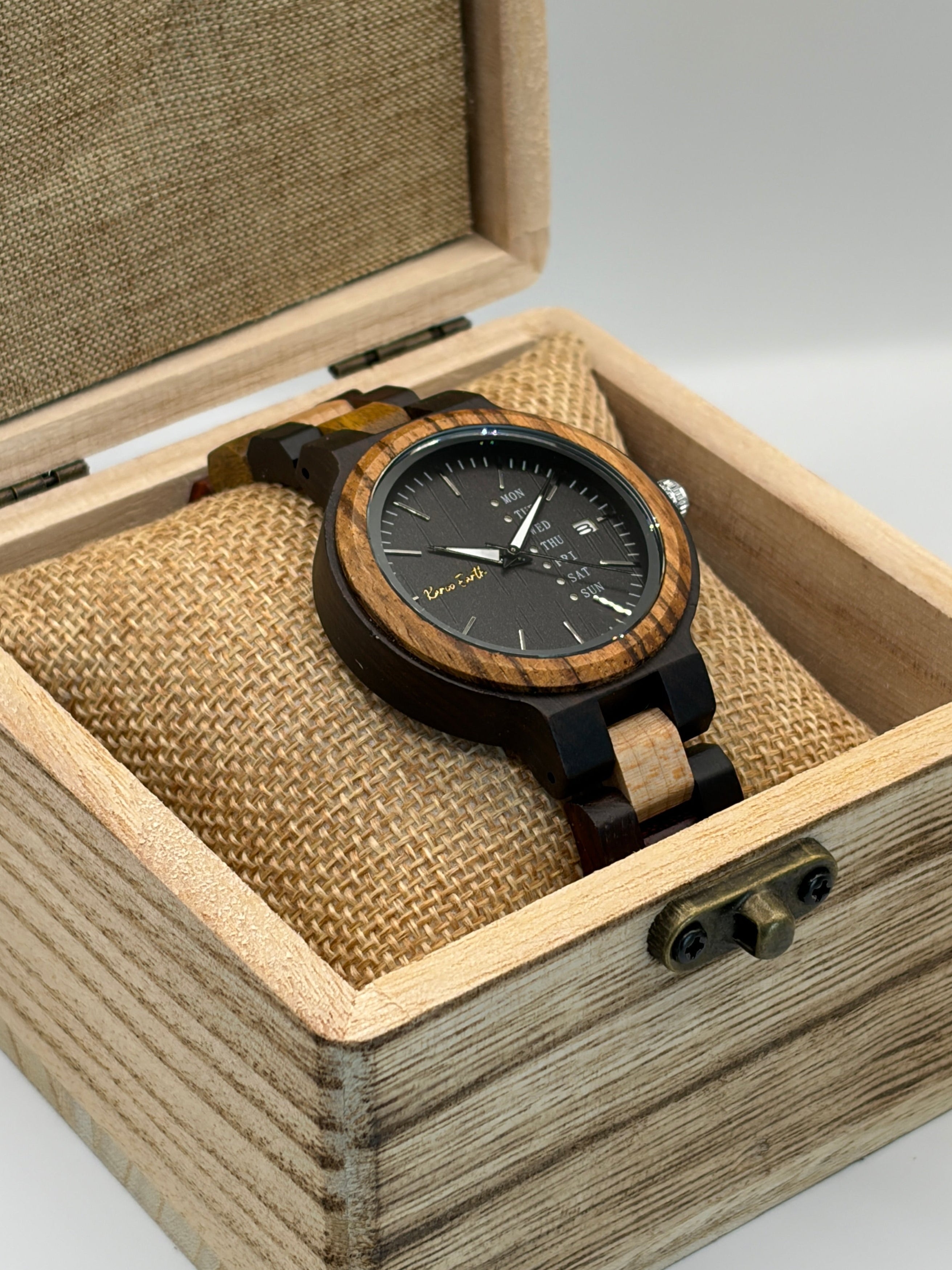 The Multi-wood Karoo Earth Chronograph Ladies Wooden Watch - Karoo Earth