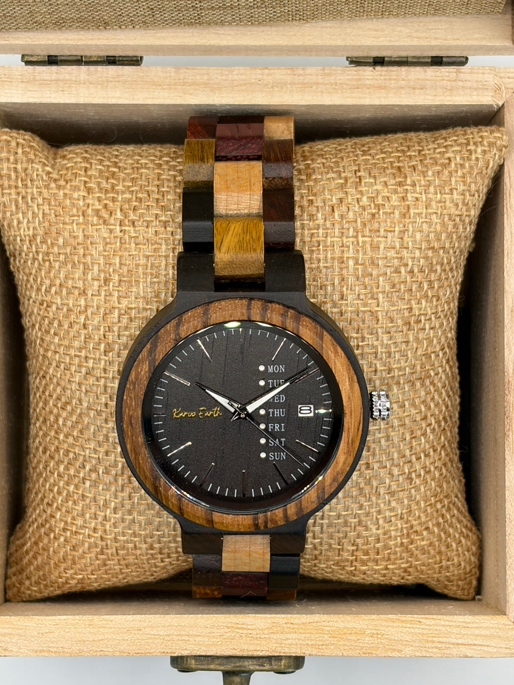 The Multi-wood Karoo Earth Chronograph Ladies Wooden Watch - Karoo Earth
