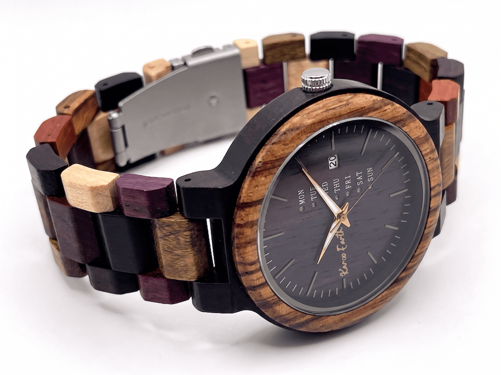 The Multi - wood Karoo Earth Chronograph Wooden Watch - Karoo Earth