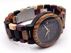 The Multi - wood Karoo Earth Chronograph Wooden Watch - Karoo Earth