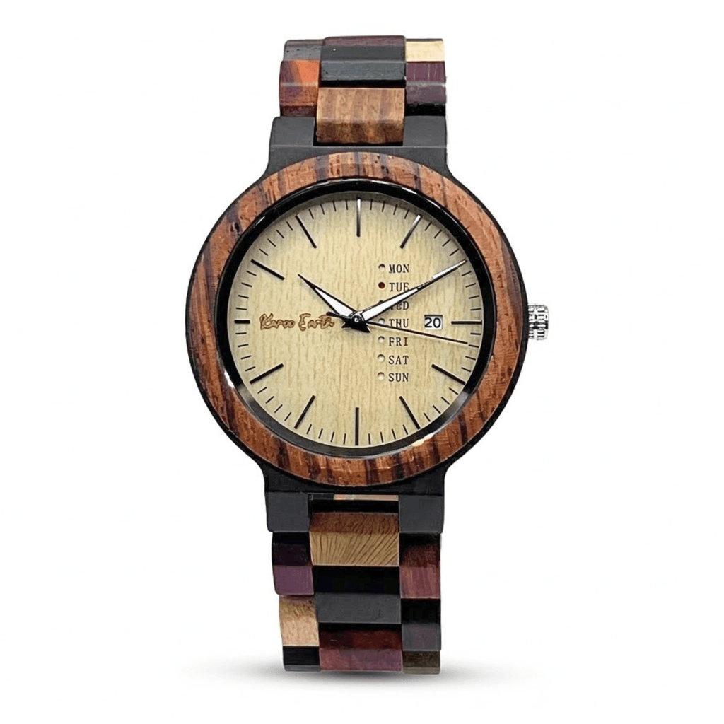 The Multi - wood, Maple face Karoo Earth Chronograph Wooden Watch - Karoo Earth