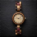 The Multi-wood Maple face Karoo Earth Ladies Chronograph Wooden Watch - Karoo Earth