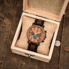 The Red Sandalwood Karoo Earth Chronograph Wooden Watch - Karoo Earth