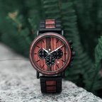 The Red Sandalwood Karoo Earth Chronograph Wooden Watch - Karoo Earth
