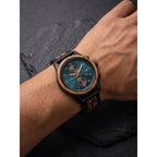 The Sapphire Zebra wood Karoo Earth Chronograph Wooden Watch - Karoo Earth
