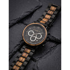 The Slate and Tigerwood Karoo Earth Chronograph Wooden Watch - Karoo Earth