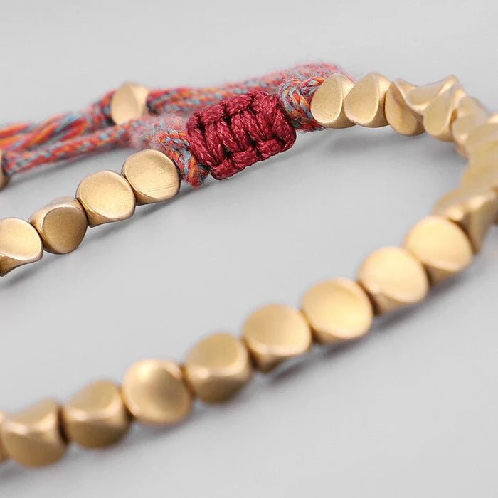 Tibetan Buddhist Copper Beads Bracelet - Karoo Earth