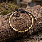 Tibetan Buddhist Long Copper Beads Bracelet (Black) - Karoo Earth