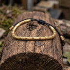 Tibetan Buddhist Long Copper Beads Bracelet (Black) - Karoo Earth