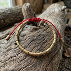 Tibetan Buddhist Long Copper Beads Bracelet (Red) - Karoo Earth