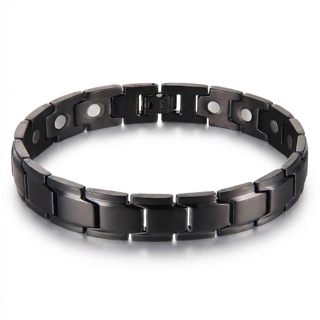 Titanium Steel Link Magnetic Bracelet - Karoo Earth