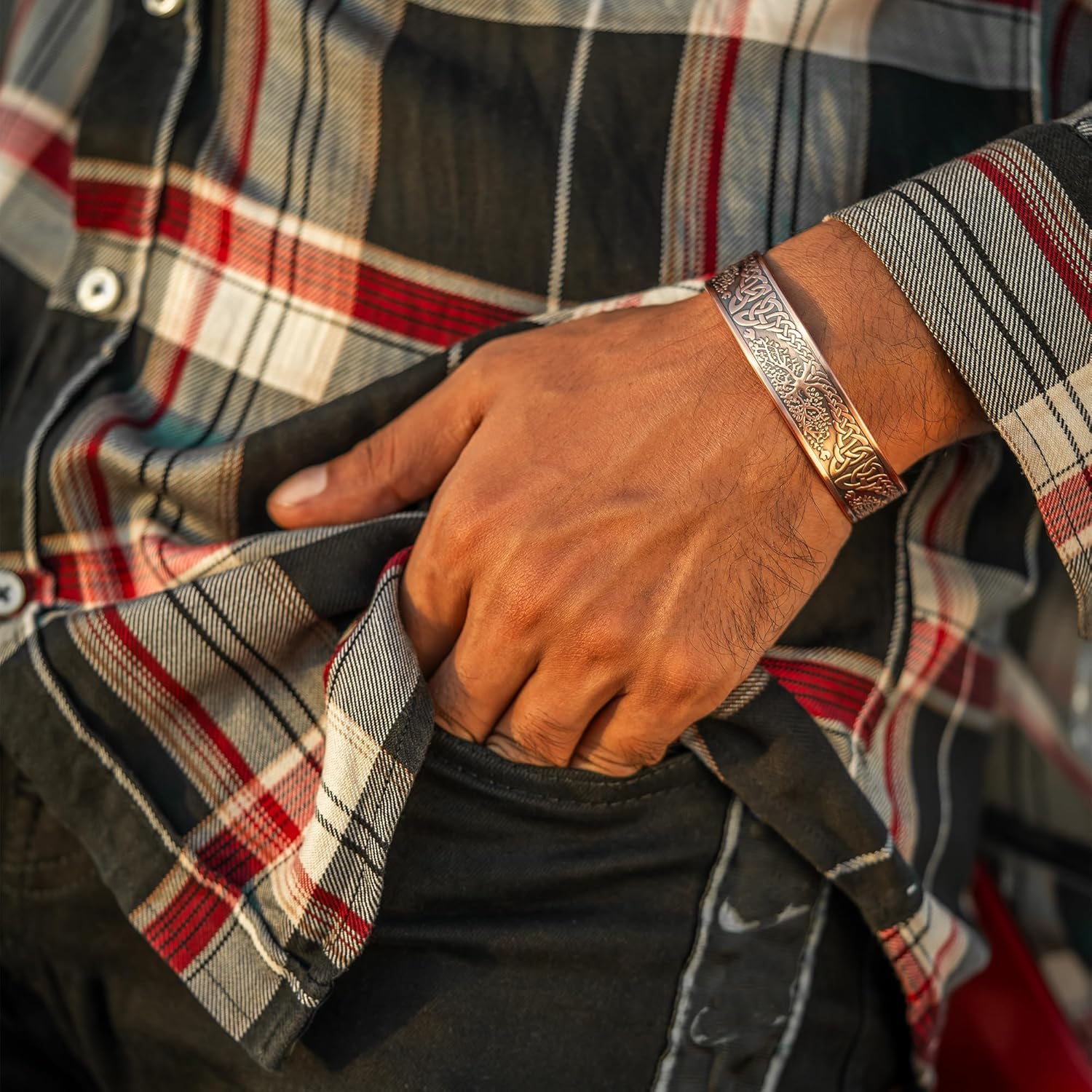 Tree of Life Copper Bracelet - Karoo Earth