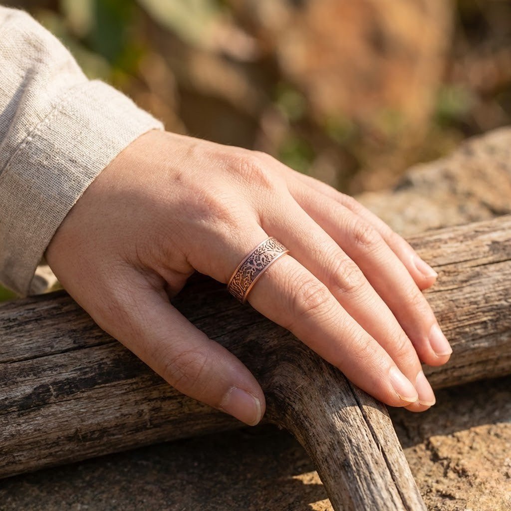 Tree of Life Copper Magnetic Ring - Karoo Earth