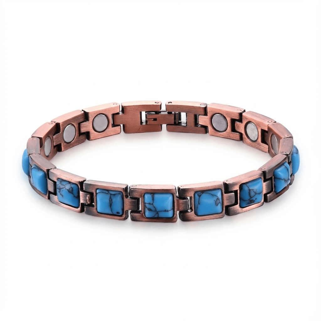 Turquoise Copper Magnetic Bracelet - Karoo Earth