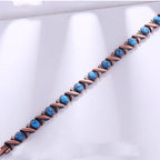 Turquoise Copper Magnetic Bracelet with Resizing Tool - Karoo Earth