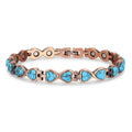Turquoise Heart Copper Magnetic Bracelet - Karoo Earth
