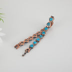 Turquoise Heart Copper Magnetic Bracelet - Karoo Earth