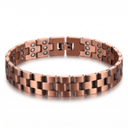 Ultra Strength 63 magnets inter - Linked Pure Copper Bracelet - Karoo Earth